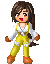 Garnet from Final Fantasy 9 twirling in place